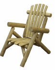 28" X 30" X 39"  Natural Wood Lounge Chair