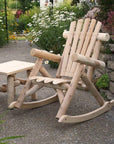 Rustic And Natural Wood End Or Side Table
