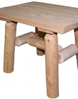 Rustic And Natural Wood End Or Side Table