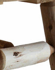 25" Natural Rounded Solid Wood Outdoor Coffee Table