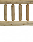Natural Light Honey Finish Cedar Log Twin Headboard