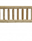 Natural Clear Finish Cedar Log Queen Headboard