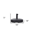 Black Plastic Umbrella Base