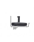 Black Heavy Duty Plastic Umbrella Base
