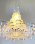 39 X 39 X 70 White Acrylic Pendant Lamp