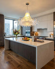 39 X 39 X 70 White Acrylic Pendant Lamp
