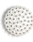 29 X 29 X 7 White Glass Metal Pendant Lamp