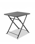 18" Gray Stainless Steel Square End Table
