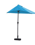 9" Aqua Outdoor Side Wall Umbrella