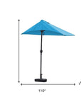 9" Aqua Outdoor Side Wall Umbrella