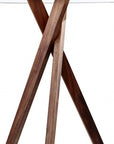 Tripod Leg Walnut Wood Table Lamp