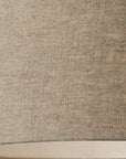Burlap Fabric Light Brown Electric Drum Pendant Lamp