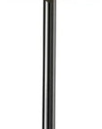Black Nickel Finish Metal Tall White Shade Table Lamp