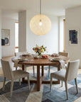 Groovy Rattan String Shade Large Pendant Light
