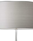 White On White Metal Table Lamp