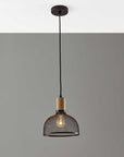 Caged Black Metal Small Ceiling Pendant