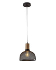 Caged Black Metal Small Ceiling Pendant