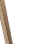 60" Natural Metal Tripod Floor Lamp With White Fabric Drum Shade
