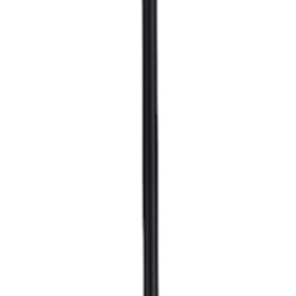 71" Silver Metal Two Light Torchiere Floor Lamp With White Bowl Shade