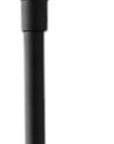 73" Black And White Torchiere Floor Lamp With White Acrylic Cone Shade
