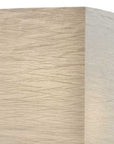 57" Brown And White Two Light Column Floor Lamp With White Paper Rectangular Shade