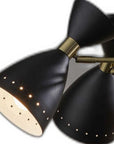 Cinco Diabolo Adjustable Black Metal Pendant