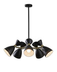 Cinco Diabolo Adjustable Black Metal Pendant