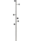 68" Brushed Steel Brushed Steel Coat Rack