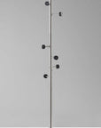 68" Brushed Steel Brushed Steel Coat Rack