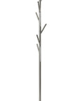 67" Brushed Steel Coat Tree Rack