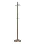 67" Brushed Steel Coat Rack