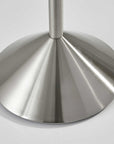 68" Silver Steel Six Hook Freestanding Coat Rack