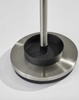 13" X 68" Brushed Steel Brushed Steel Stand  Coat Rack