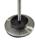 13" X 68" Brushed Steel Brushed Steel Stand  Coat Rack