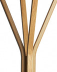 68" Natural Modern Wood Coat Tree Rack