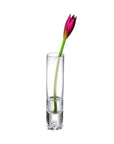 9" Clear Cylindrical Lead Free Crystal Bud Table Vase
