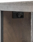Rectangular Indian Mango Woodbrown Tone Finish W Metal Cladding On The Base Dining Bench