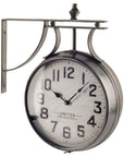 5" Circle Black Glass Analog Wall Clock