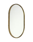Gold Oval Accent Metal Mirror