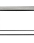 44" Gray and Black Frame Console Table