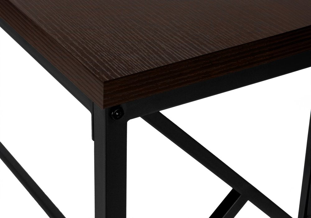 44" Brown And Black Frame Console Table