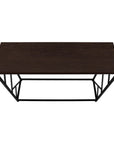 44" Brown And Black Frame Console Table