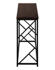 44" Brown And Black Frame Console Table