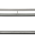 47" Gray and Black Wood and Metal Frame Console Table With Three Shelves