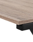 55" Taupe and Black L Shape Computer Desk