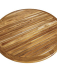 48" Natural Rounded Solid Wood Outdoor Dining Table