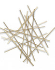 Gold Metal Abstract Linear Strips Wall Art Decor