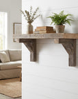 Set Of Two Natural Weathered Gray Corbels