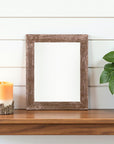 10" x 10" Brown Wood Tabletop Picture Frame