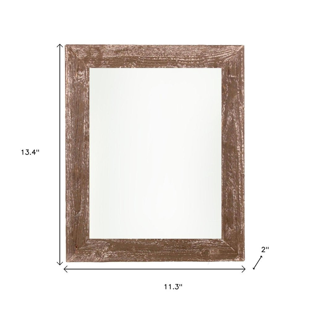 10" x 10" Brown Wood Tabletop Picture Frame